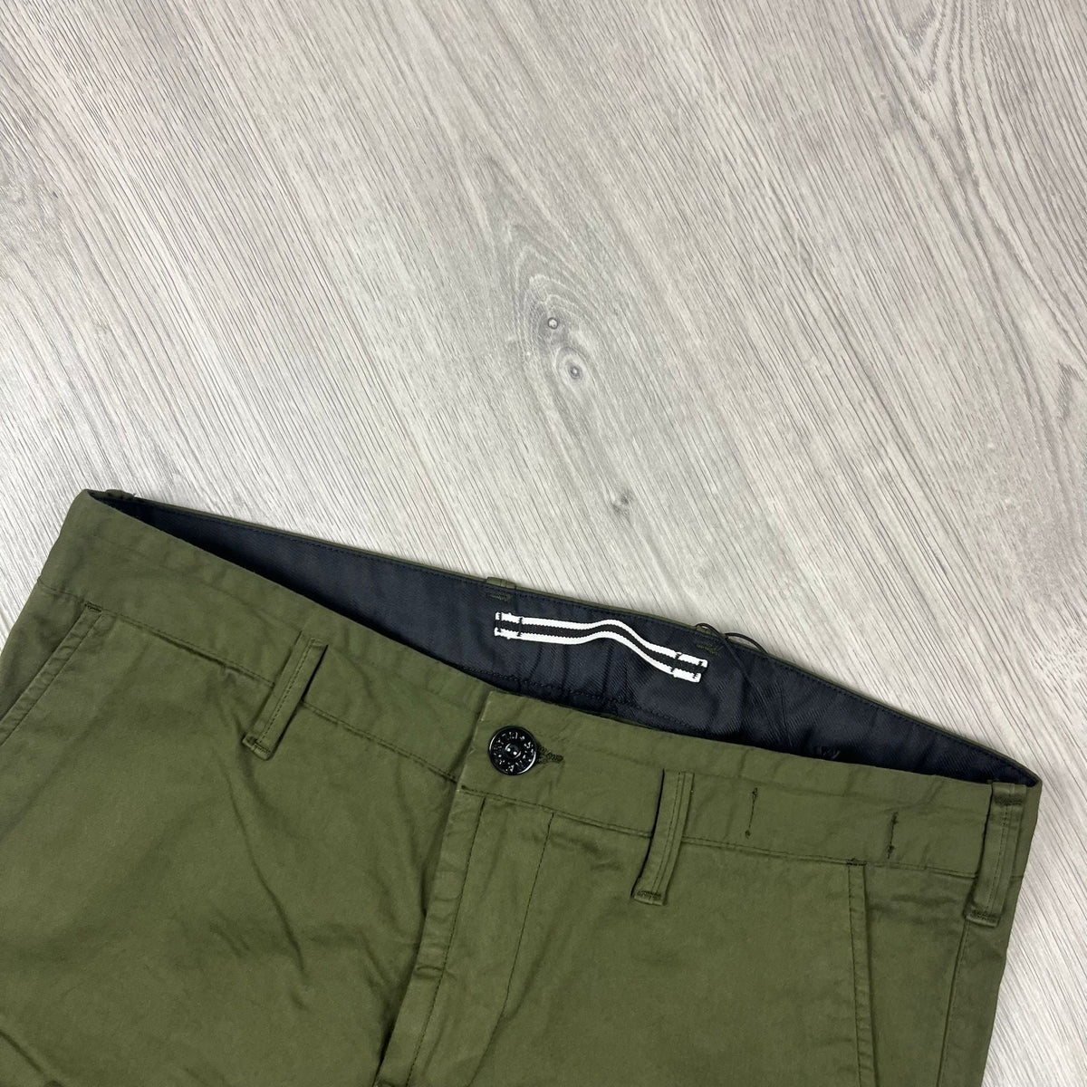 Stone Island Cargo Trousers - Olive Castmark
