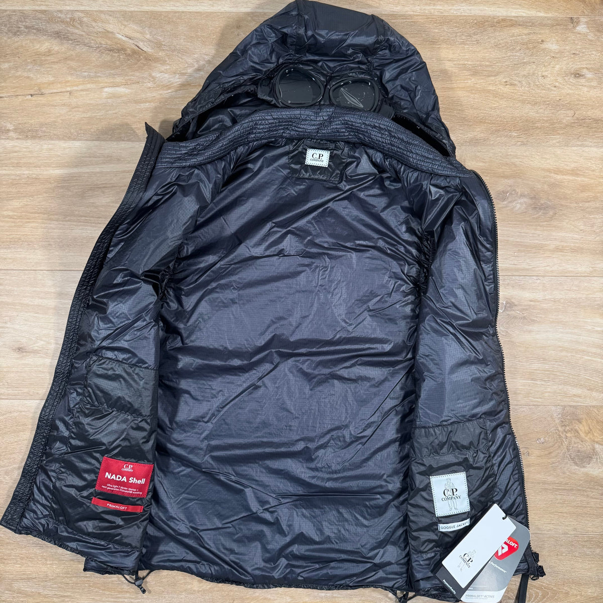 CP Company Nada Shell Primaloft Goggle Vest in Navy Castmark