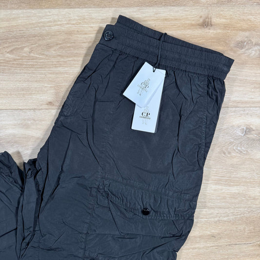 CP Company Chrome-R Cargo Lens Pants in Black Castmark