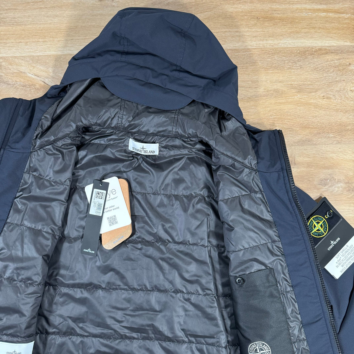 Stone Island Soft Shell-R Jacket with Primaloft Insulation in Navy Castmark