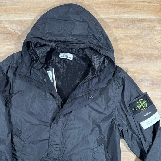 Stone Island Crinkle Reps R-NY Jacket in Black Castmark