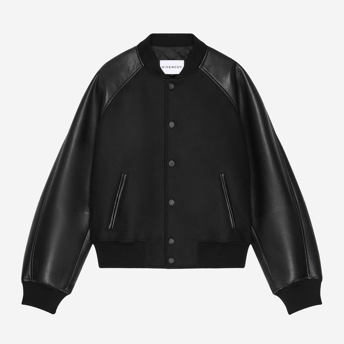 Givenchy Mix Material Logo Embroidery Jacket