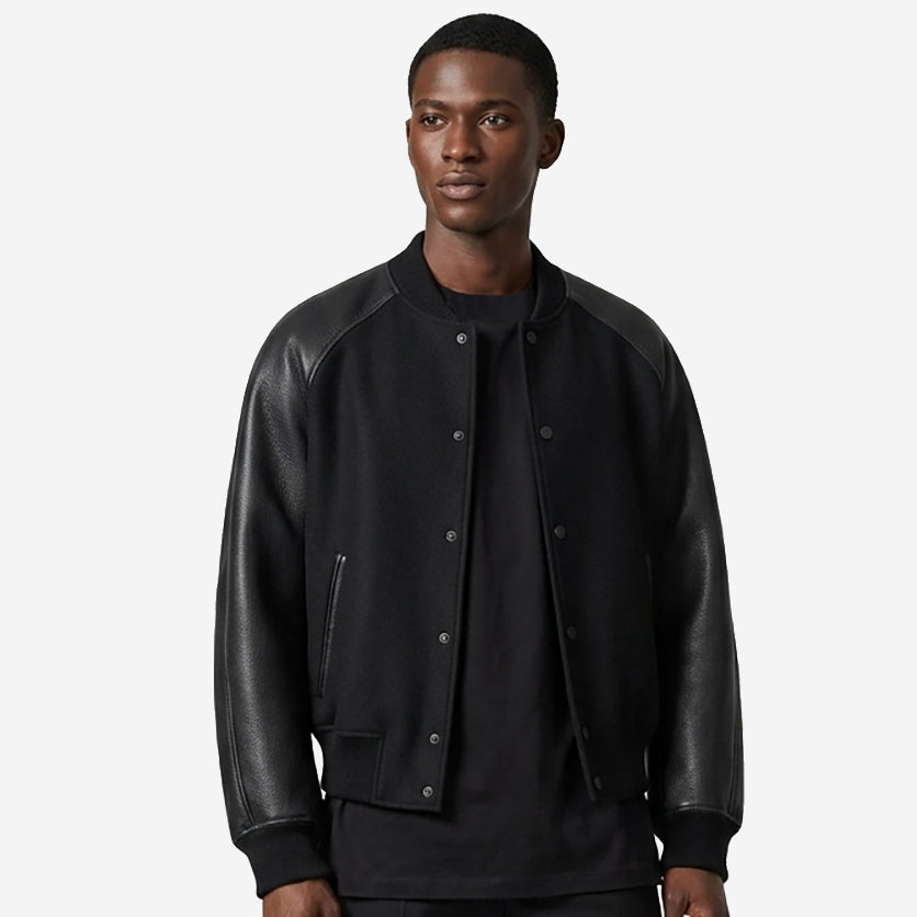 Givenchy Mix Material Logo Embroidery Jacket