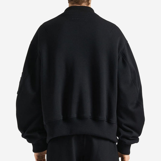Givenchy Leather And Wool Cocoon Bomber Jacket
