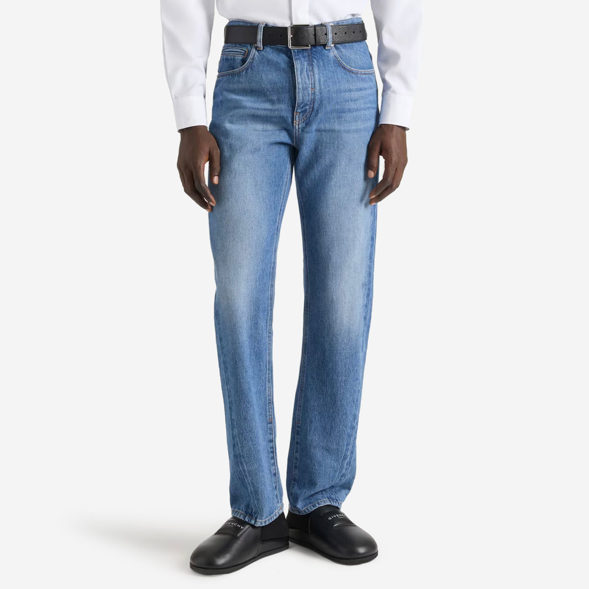 Givenchy Couture Seam Straight Fit Shadow Washed Jeans
