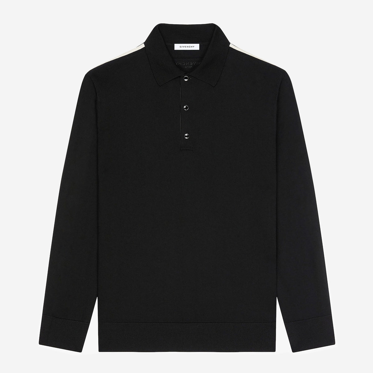Givenchy Wool With Gros Grain Detail Polo