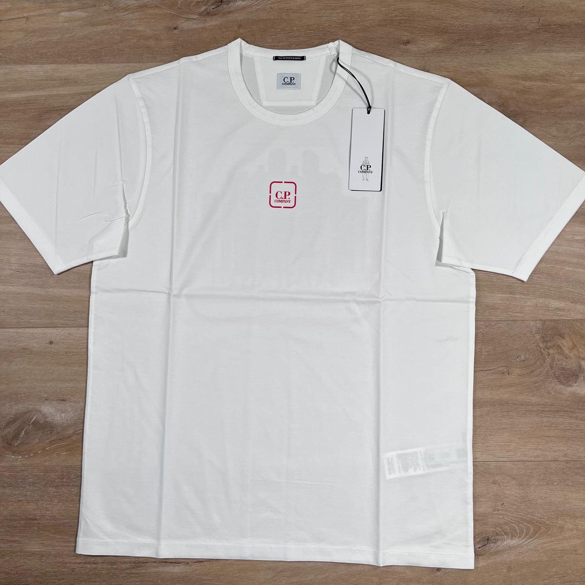CP Company Metropolis T-Shirt in White Castmark