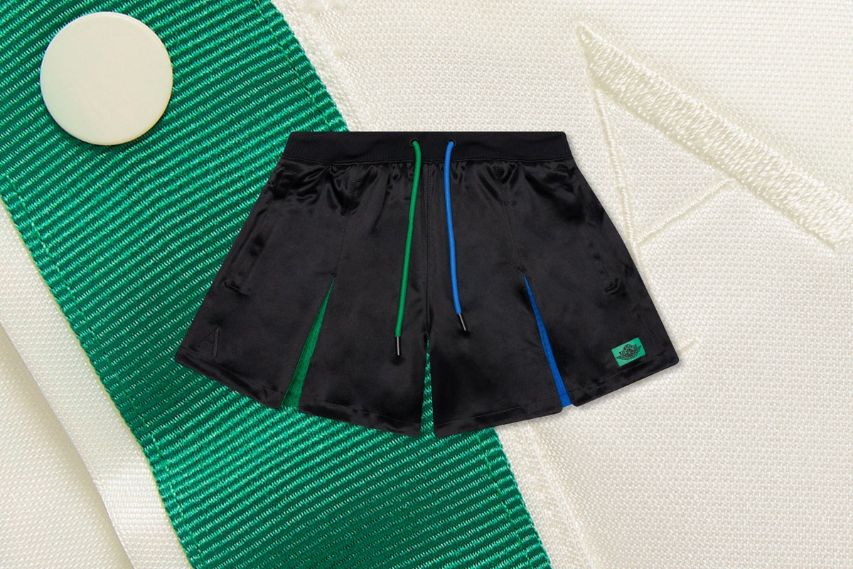Jordan x Aleali May Women's Pleated Short - Black/Game Royal