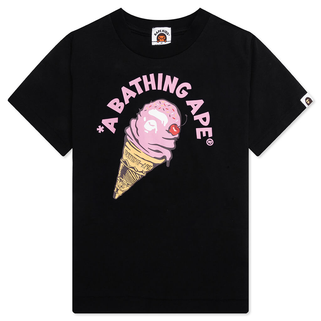 Kid's Ice Cream Tee - Black