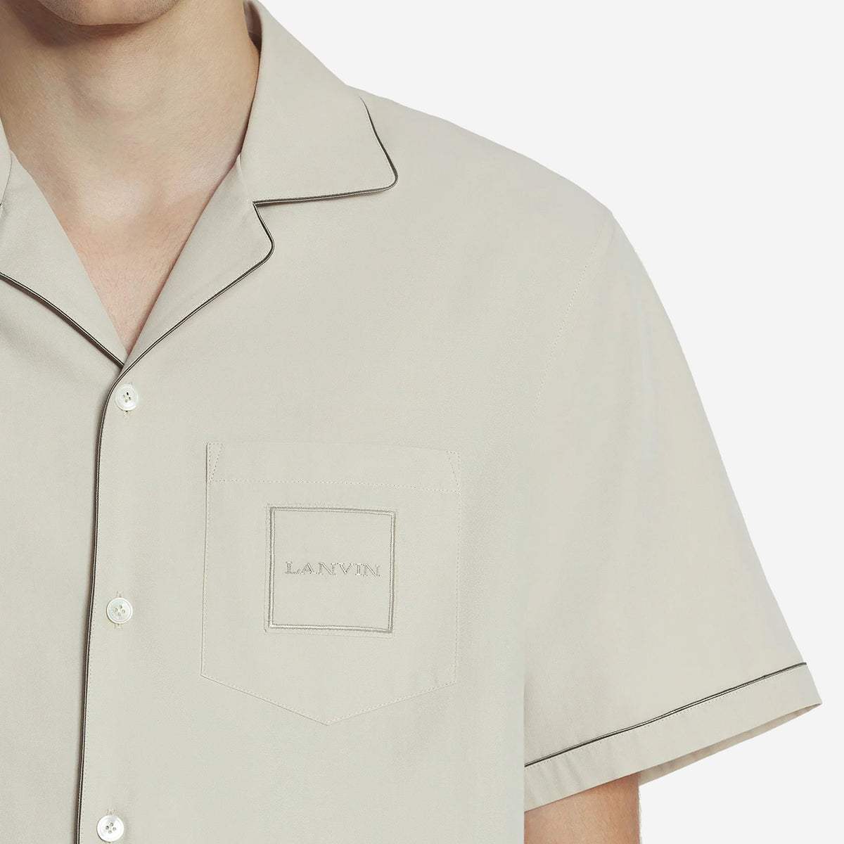 Lanvin Fluid Cotton Bowling Shirt