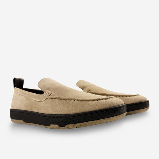 Lanvin Cruiser Suede Moccasins
