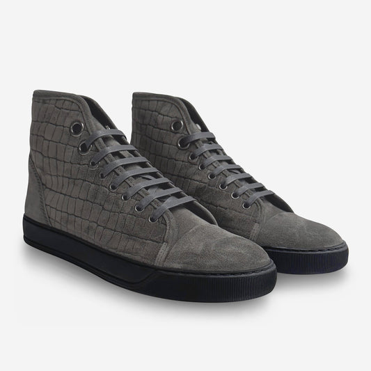 Lanvin DBB1 High-Top Croc Sneakers