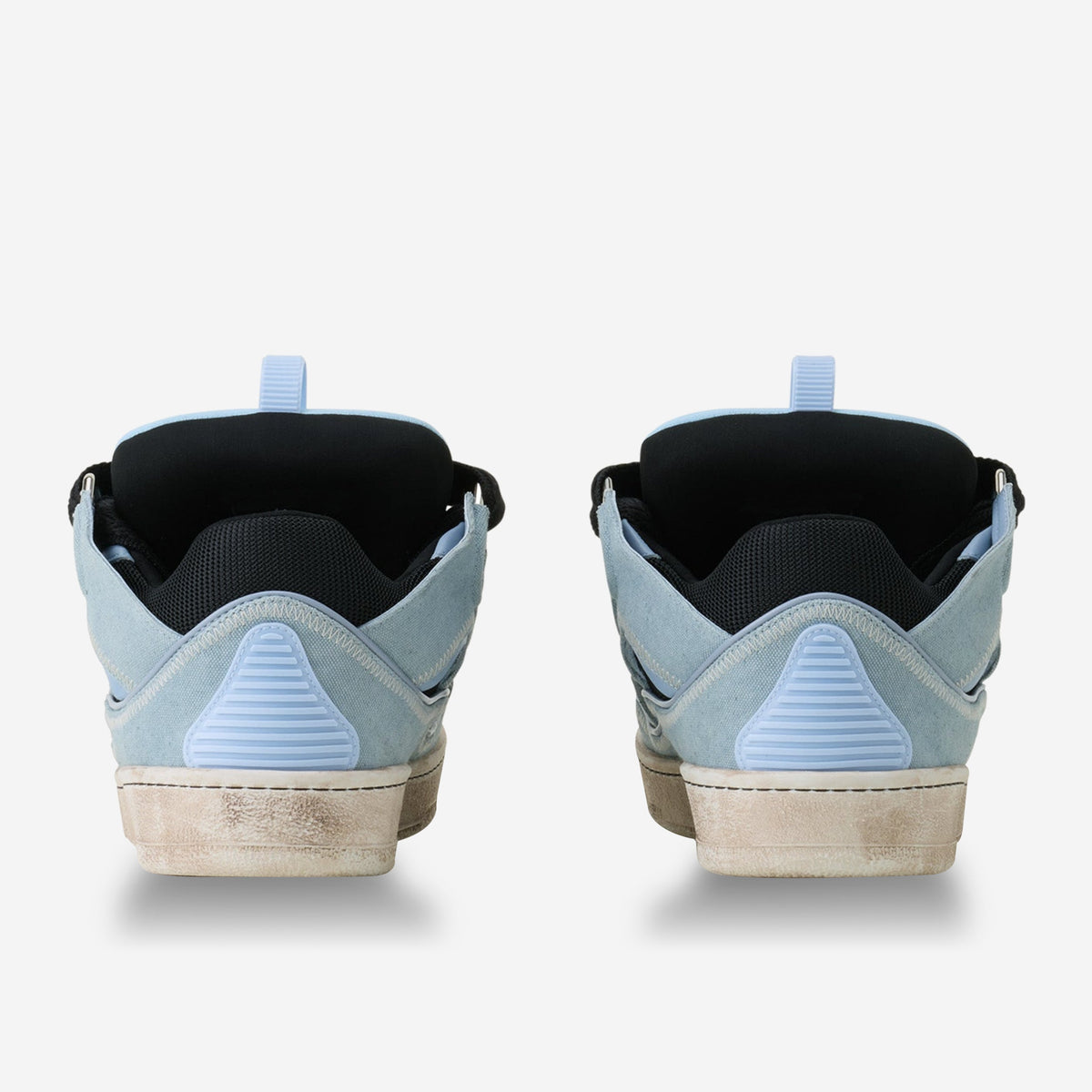Lanvin Blue Curb Canvas Sneakers