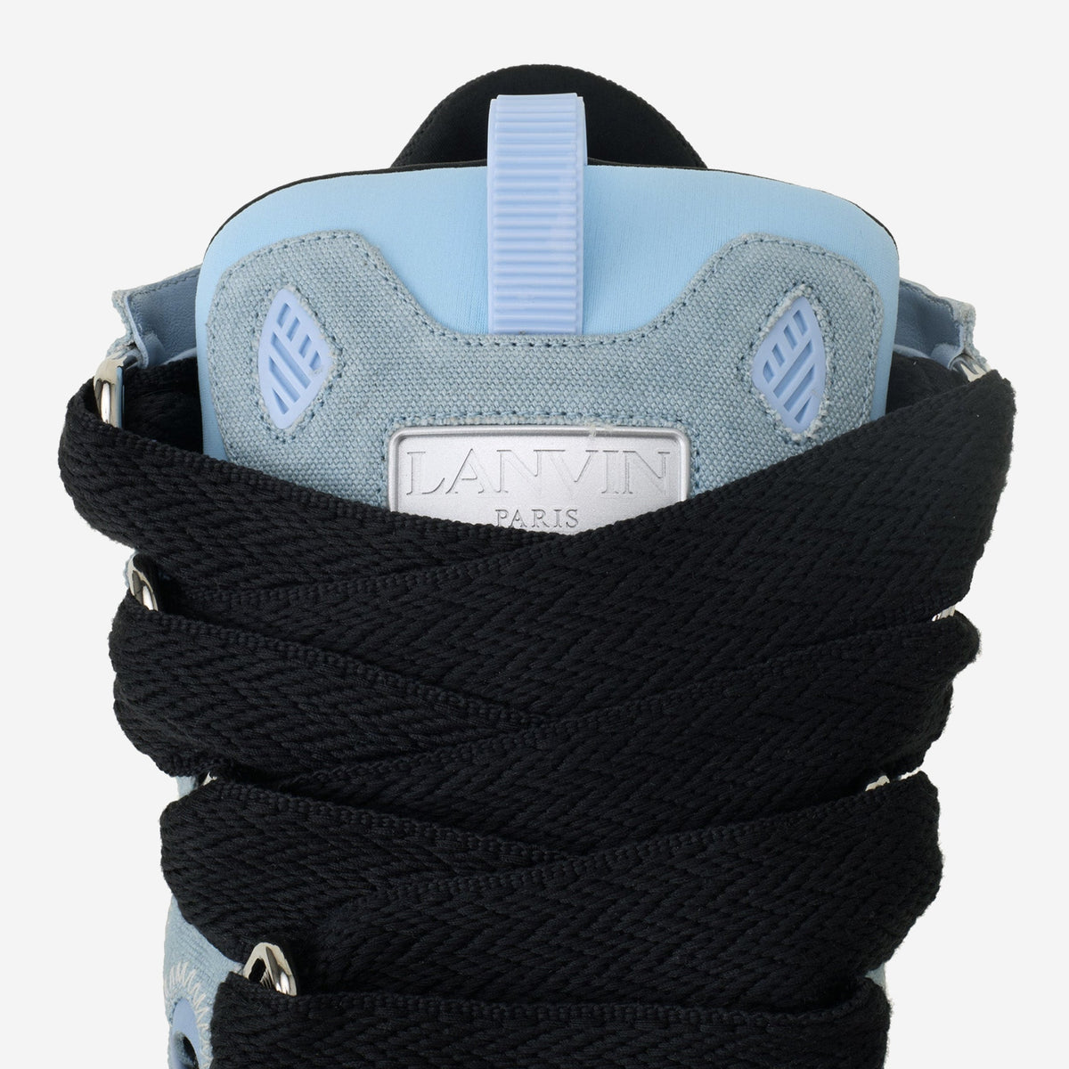 Lanvin Blue Curb Canvas Sneakers