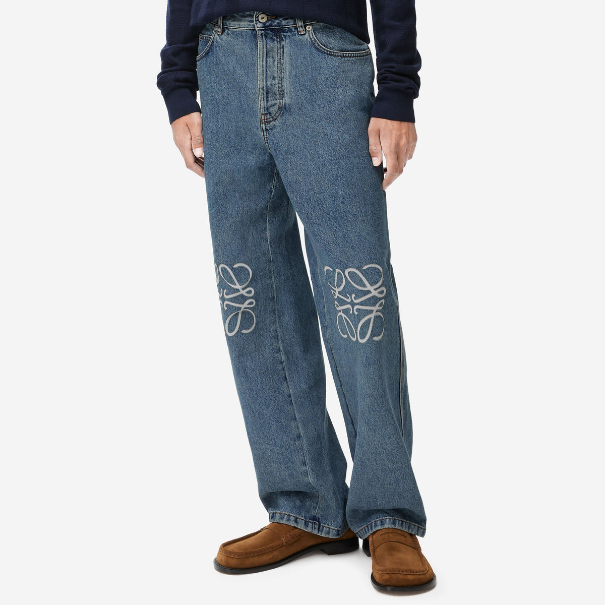 Loewe Anagram Baggy Denim Jeans