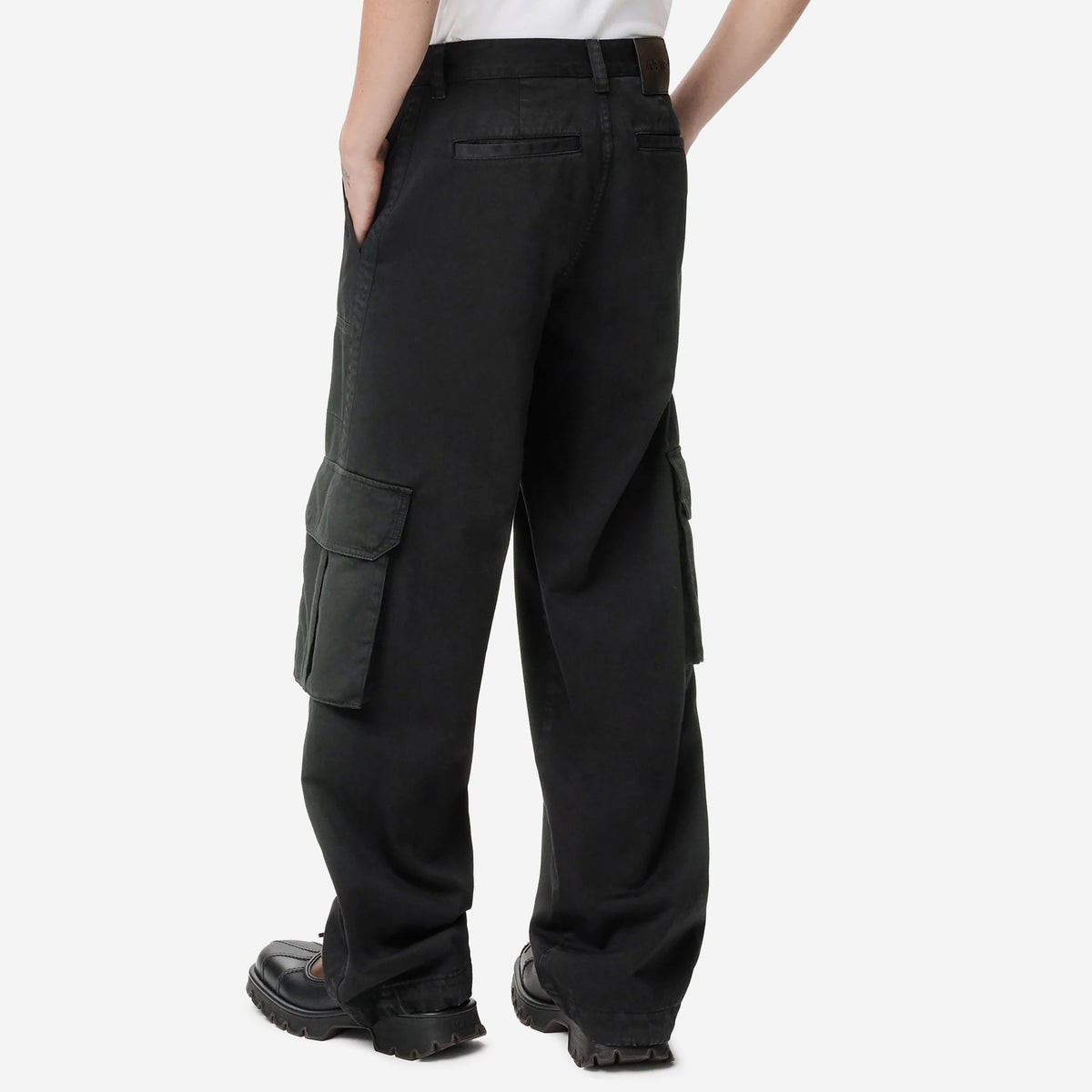 Loewe Cargo Distressed Cotton Trousers