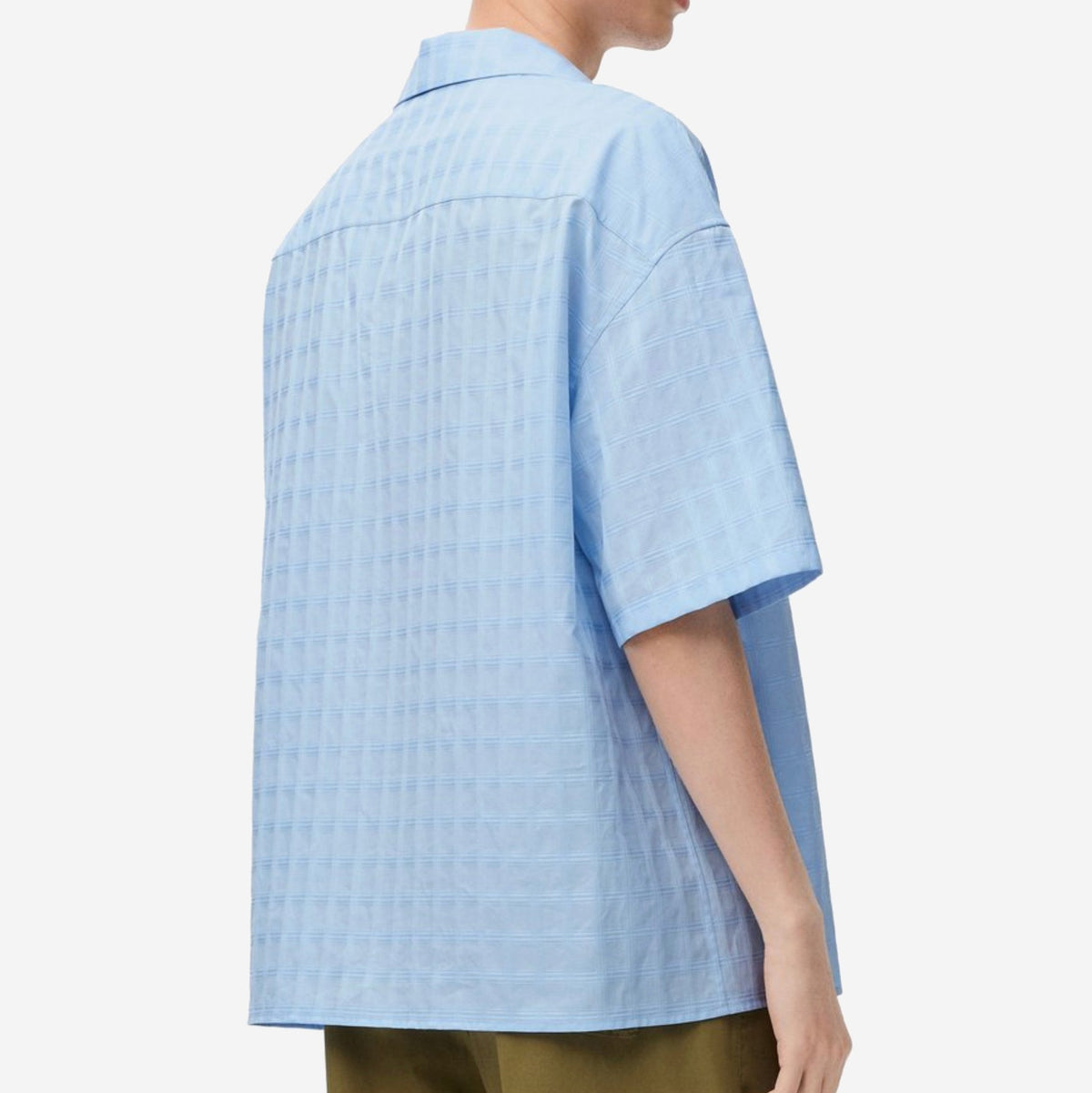 Loewe Short Sleeve Jacquard Anagram Pocket Shirt