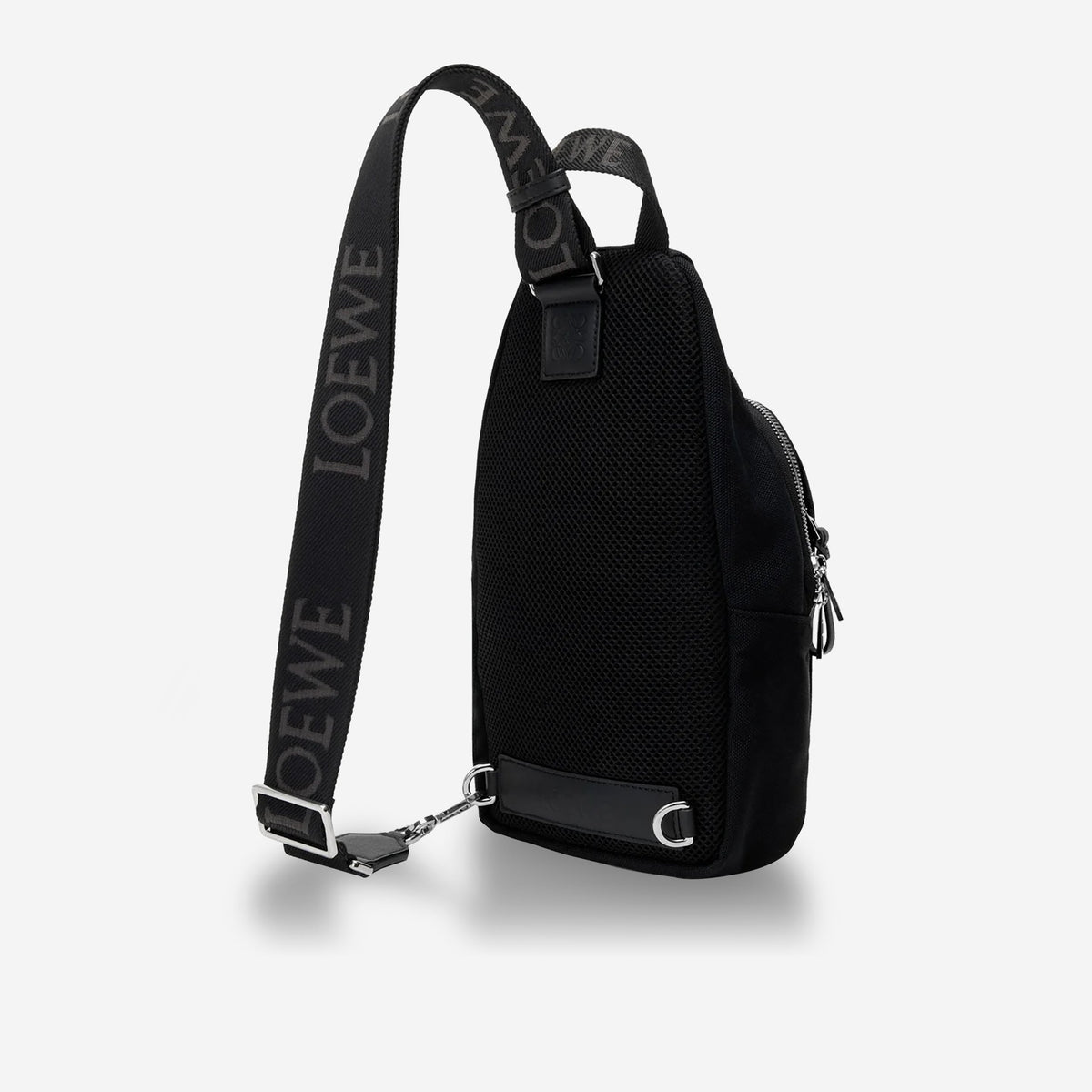Loewe Canvas And Suede Flex Sling Bag