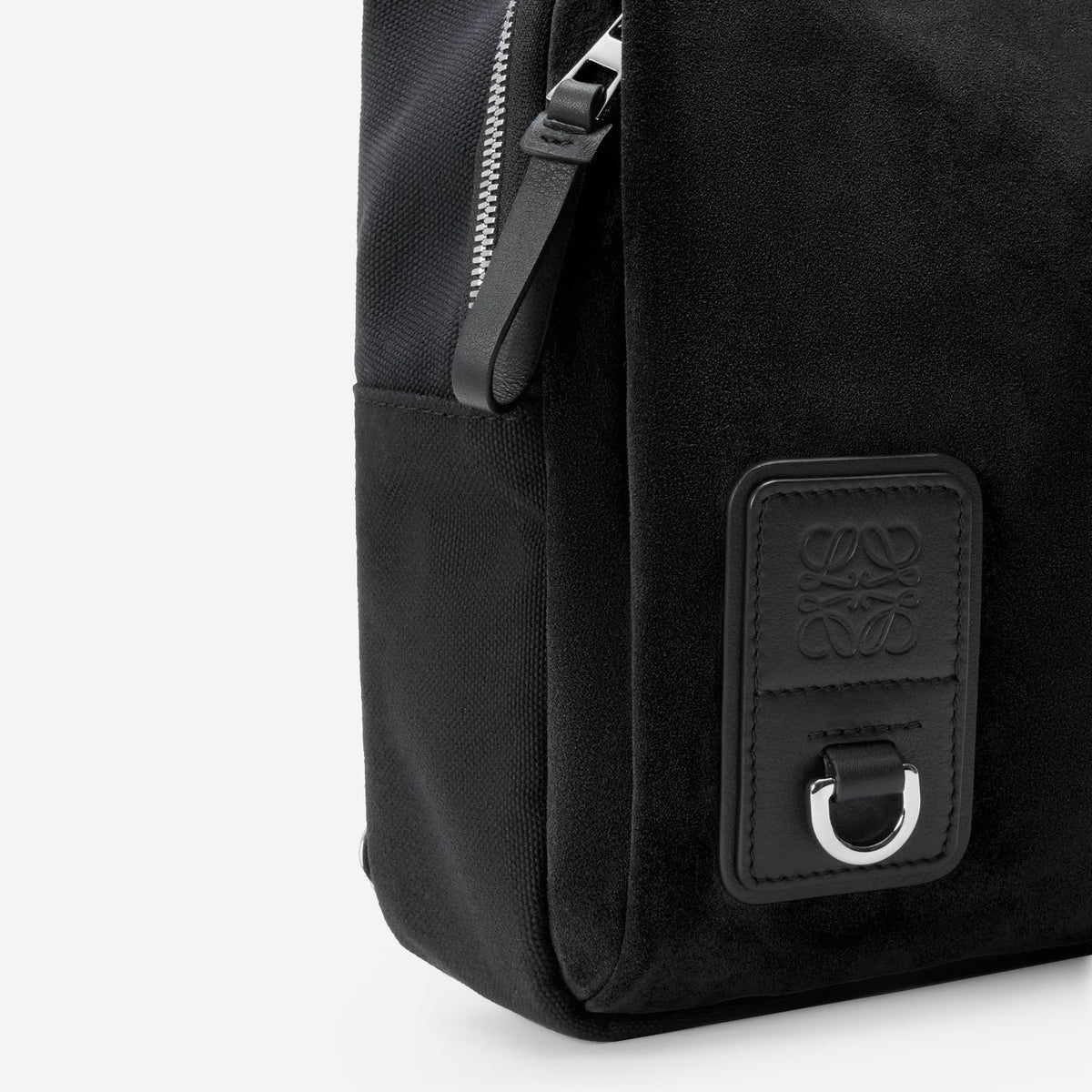 Loewe Canvas And Suede Flex Sling Bag