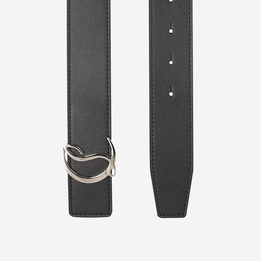 Christian Louboutin CL Logo Reversible Black And Cafe 35mm Belt