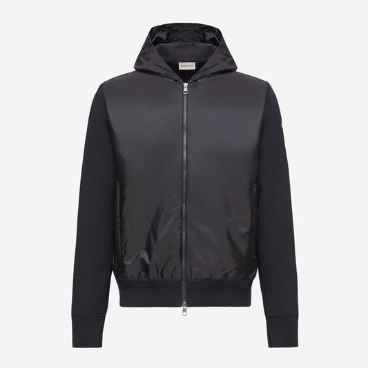 Moncler Cotton Blend Zip-Up Hoodie