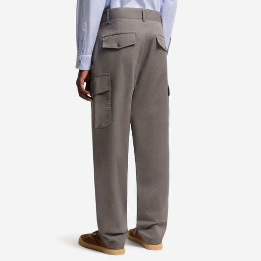 Moncler Cargo Cotton Blend Gabardine Trousers