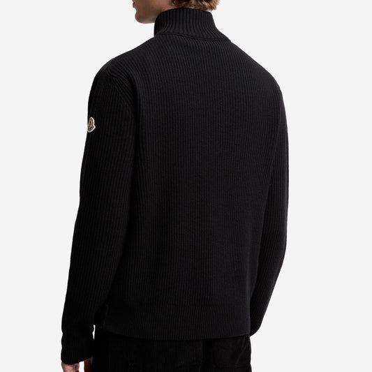 Moncler Padded Wool & Cashmere Zip-Up Cardigan