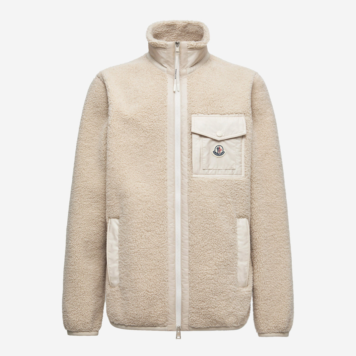 Moncler Teddy Zip-Up Pocket Jacket