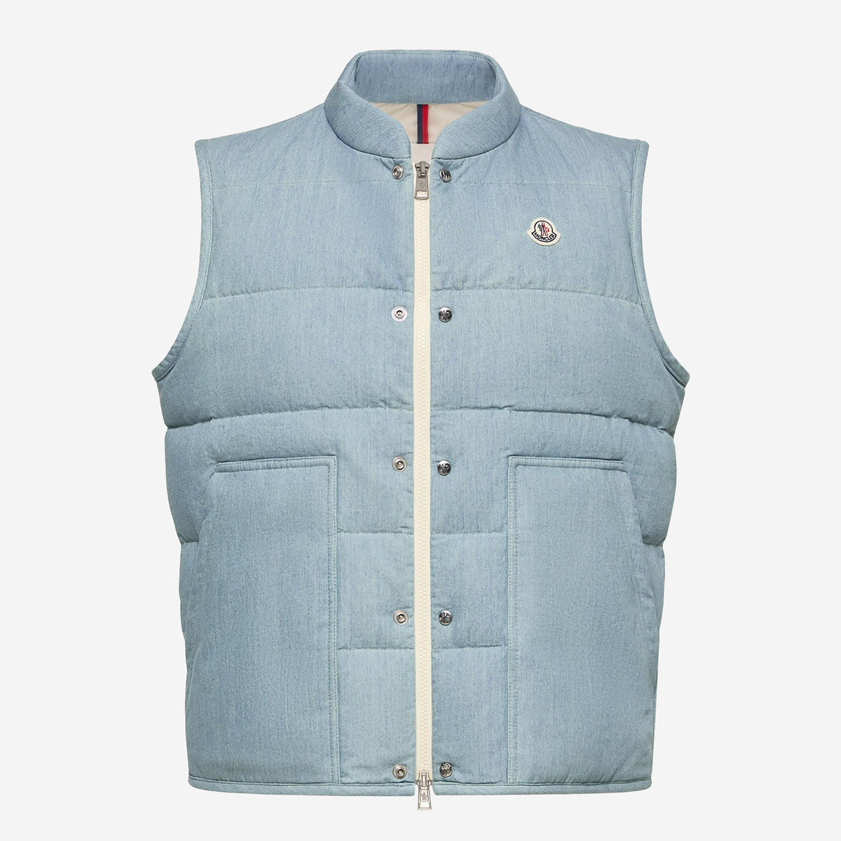 Moncler Heceta Denim Down Gilet