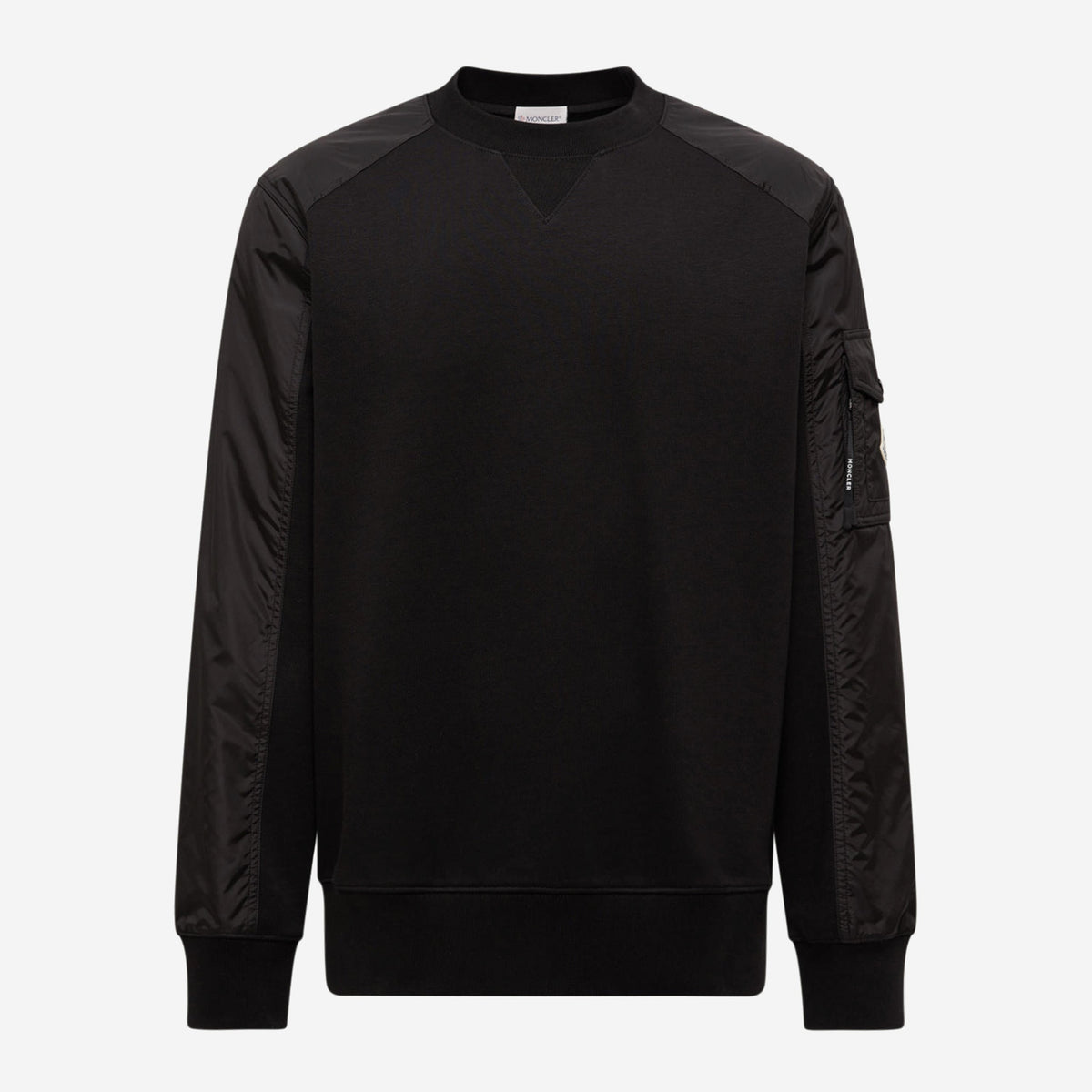 Moncler Cotton Blend Nylon Pocket Sweatshirt