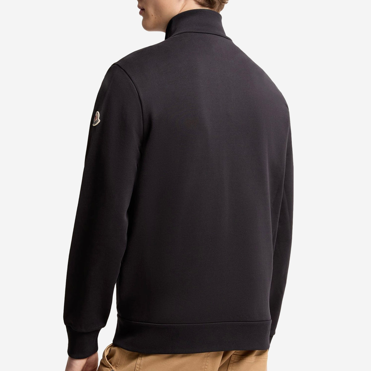 Moncler Tricolour-Trimmed Cotton Zip-Up Sweatshirt