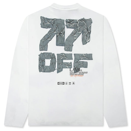 Off Active Duct Tape Long-Sleeved Tee - White
