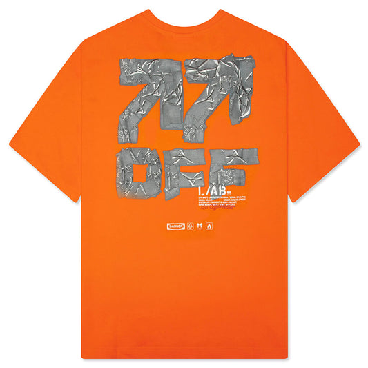 Off Active Duct Tape S/S Tee - Orange Tiger