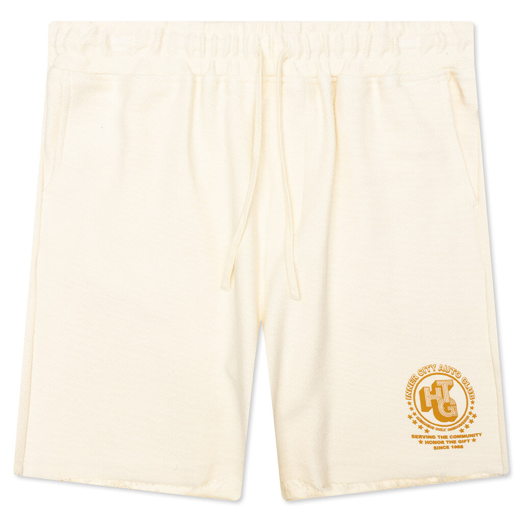 Race Herringbone Short - White