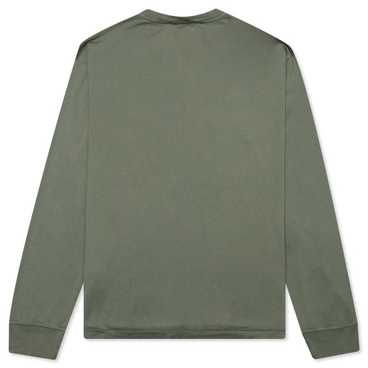 Stone Island Patch Logo L/S Tee - Sage Green