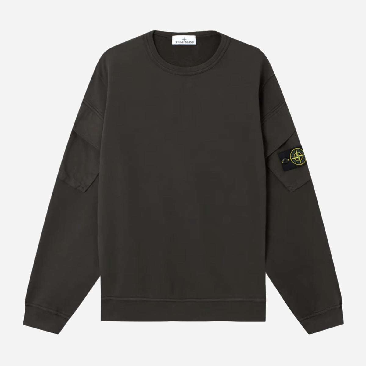 Stone Island Brushed Organic Cotton Fleece Sweatshirt