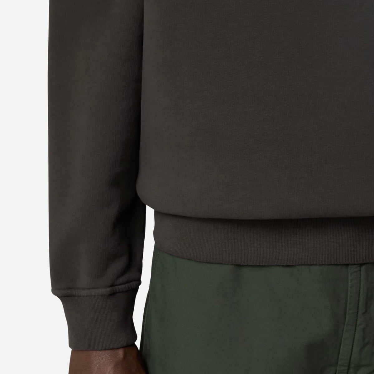 Stone Island Brushed Organic Cotton Fleece Sweatshirt
