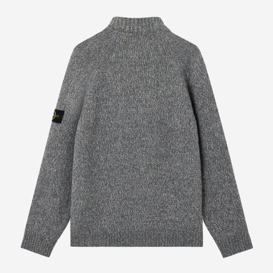 Stone Island Fancy Yarn Mouliné Wool Cardigan Knitwear