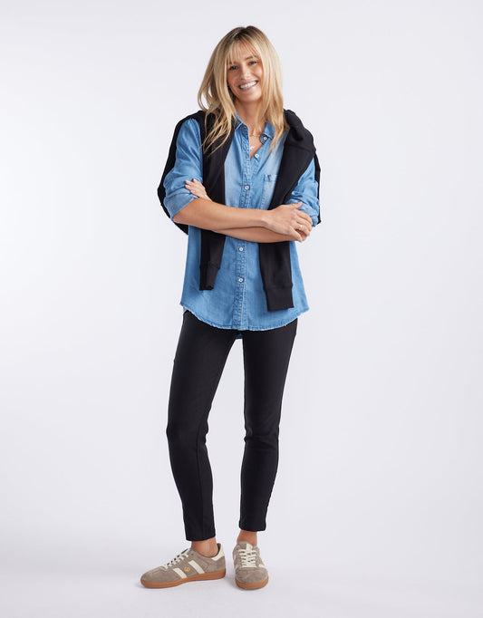 The 24/7 Bengaline Crop Pant - Black