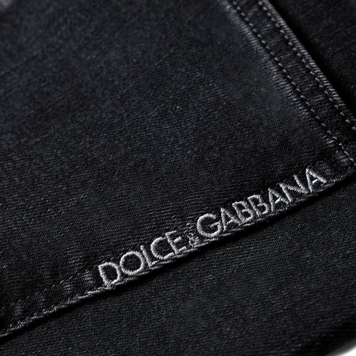 Dolce & Gabbana Embroidery Slim Fit Jean