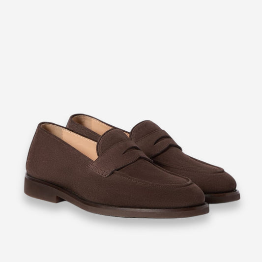 Brunello Cucinelli Suede Penny Loafers