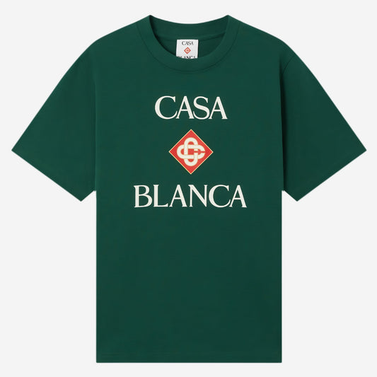Casablanca Diamond Stacked Logo T-shirt