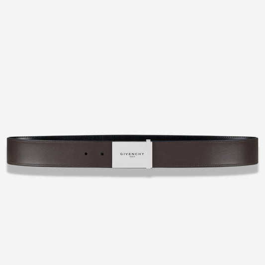 Givenchy Label Reversible Leather Belt