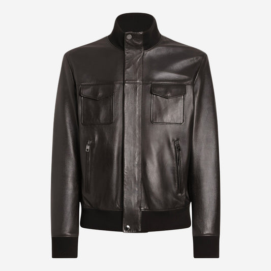 Dolce & Gabbana Lambskin Bomber Jacket