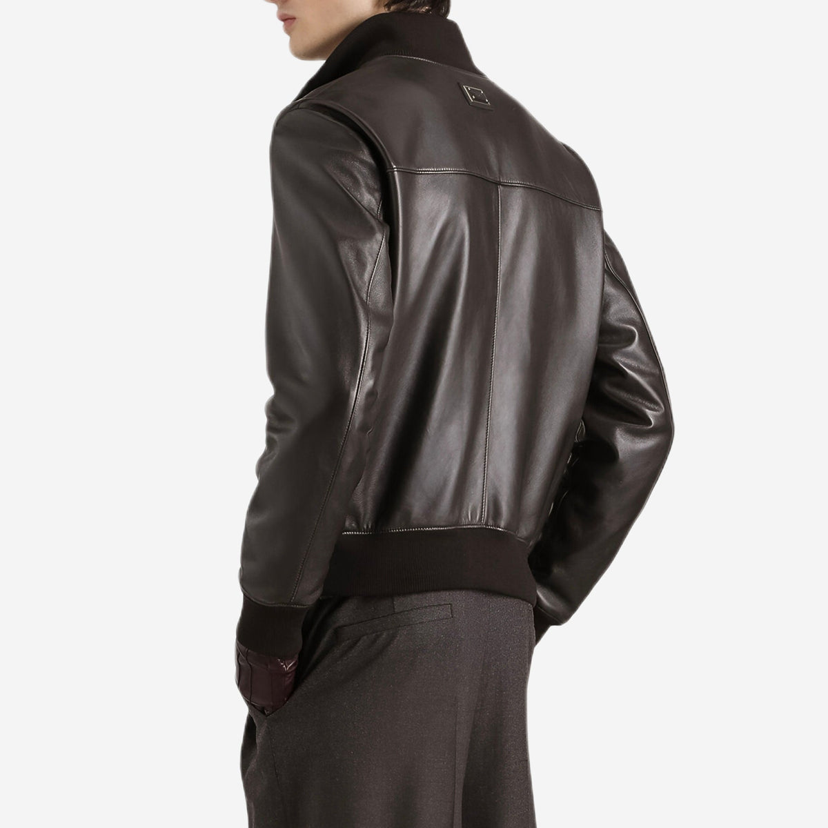 Dolce & Gabbana Lambskin Bomber Jacket