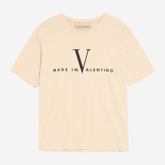 Valentino Garavani Made In Valentino Print Cotton T-Shirt