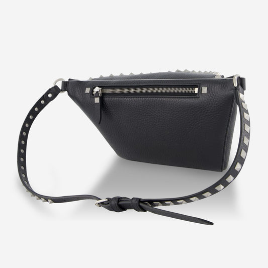 Valentino Garavani Grainy Calfskin Rockstud Belt Bag