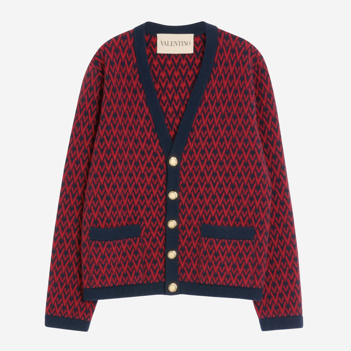 Valentino Garavani Toute La V Pattern Cardigan