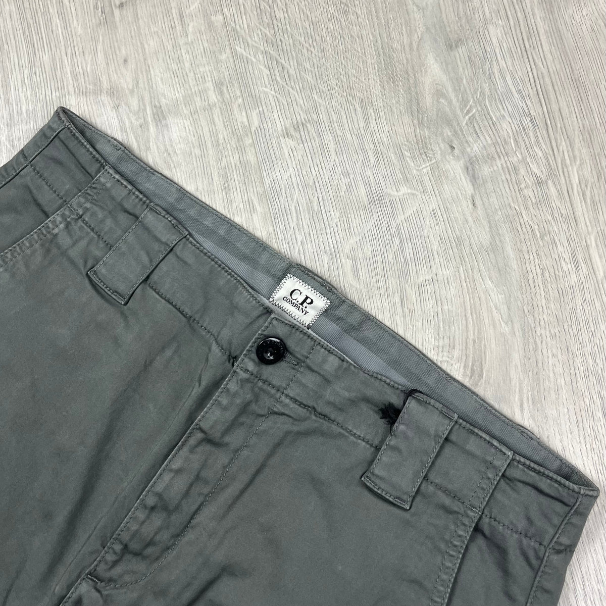 CP Company Cargo Shorts - Smoked Pearl Castmark