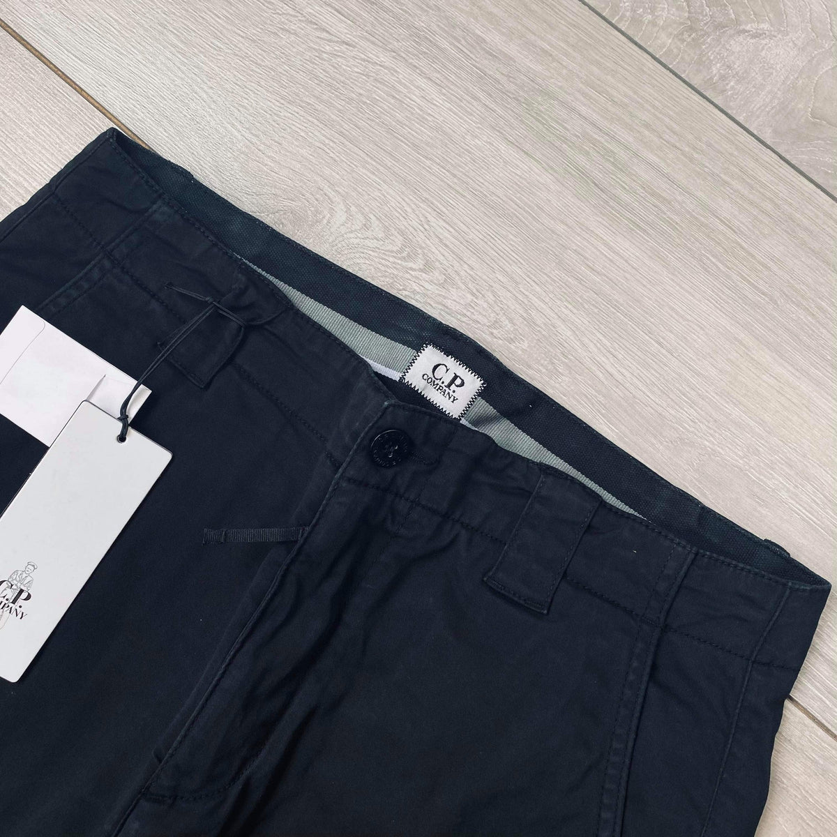 CP Company Cargo Trousers - Black Castmark